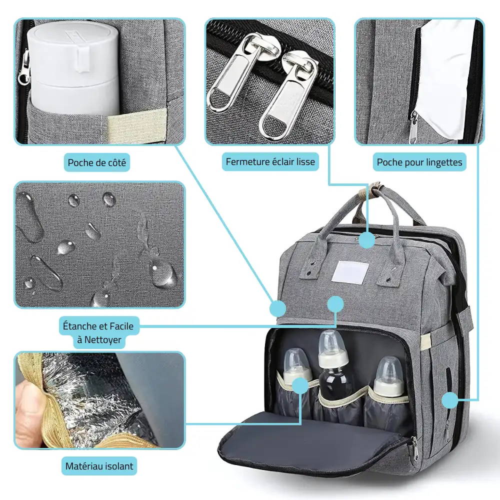 Sac a couche sac a dos clement best sale